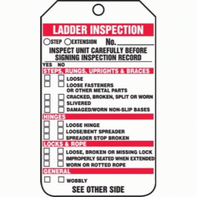 osha ladder inspection forms
