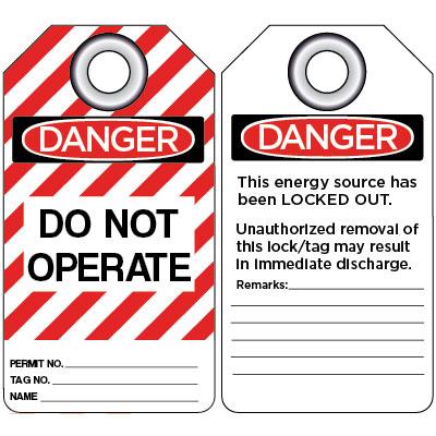 Danger - Energy Source Has Been Locked Out OSHA Lockout Tag | SAFETYCAL ...