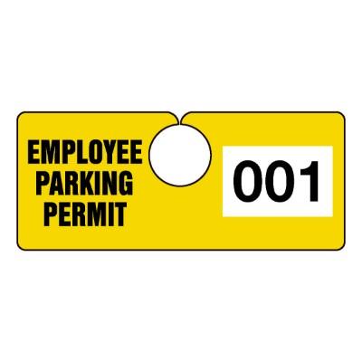 permits parking yellow series employee horizontal safetycal