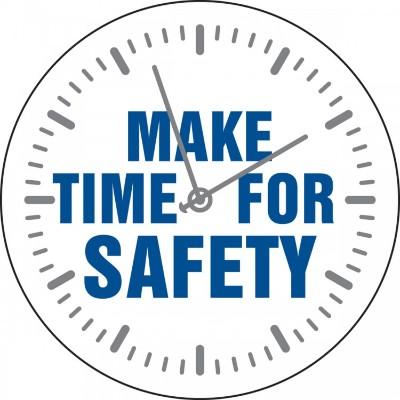 Make Time for Safety Hard Hat Sticker | SAFETYCAL, INC.