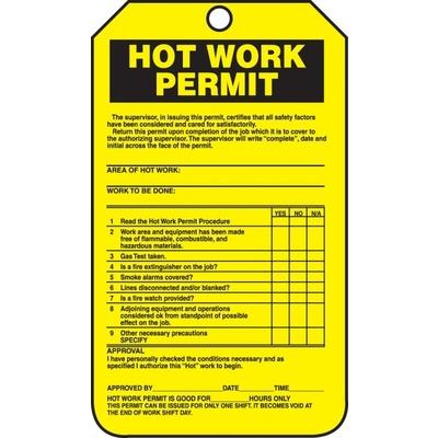 hot work permit procedure